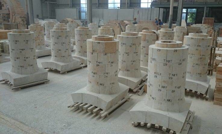 Laju Linier Pemanasan Ulang Rendah Bata Standar Alumina Tinggi LZ75 Banyak Digunakan Untuk kompor ledakan panas