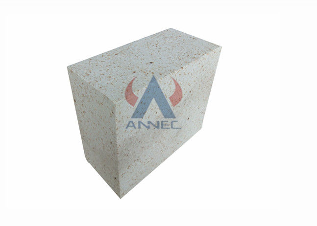 High Alumina White 1450C Low Creep Fireplace Fireplace Refractory Brick untuk kompor ledakan panas